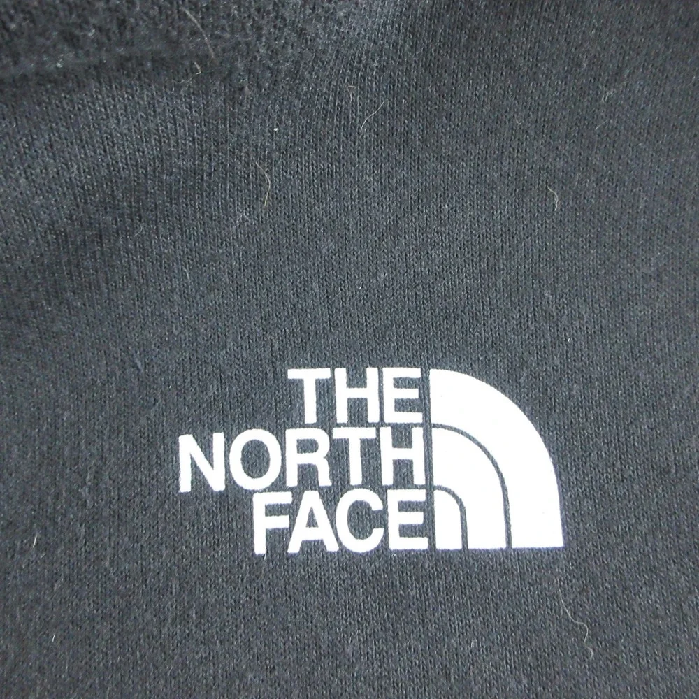 The North Face Hoodie Mens XL Black Fleece Full Zip Logo Pockets Sweatshirt